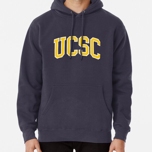 ucsc - college font curved Pullover Hoodie