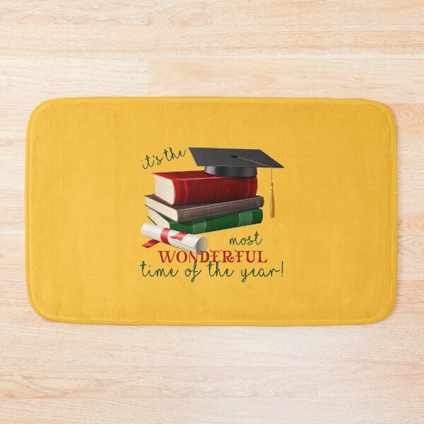 Item preview, Most Wonderful Time of the Year: Graduation! (on Yellow) designed and sold by PawsitiveMum.