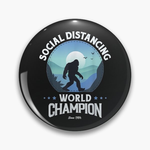 Item preview, Social Distancing World Champion Funny Bigfoot designed and sold by bar4o3fm.
