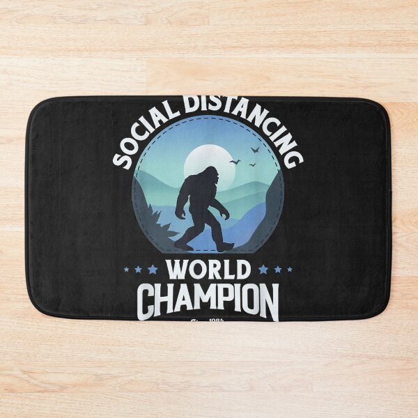 Item preview, Social Distancing World Champion Funny Bigfoot designed and sold by bar4o3fm.