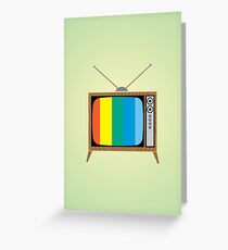 Retro TV Greeting Card