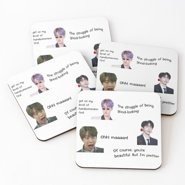 Artikelvorschau, BTS JIN lustiges & freches Stickerpaket entworfen und verkauft von blumun.