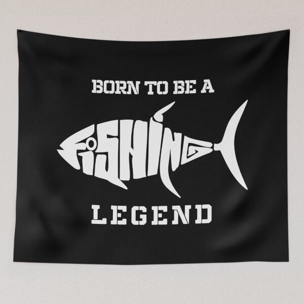 Item preview, Born to be a fishing legend designed and sold by attracdionz.