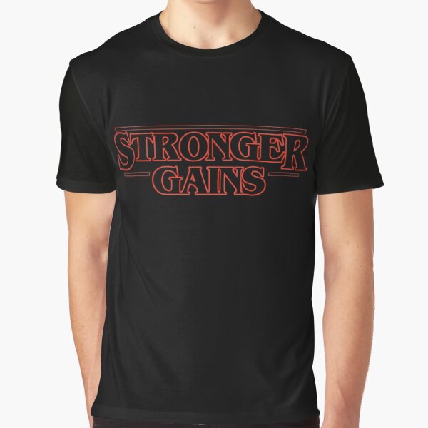 Item preview, Stranger Things x Gym Rat, Gains, Stronger designed and sold by fandemonium.