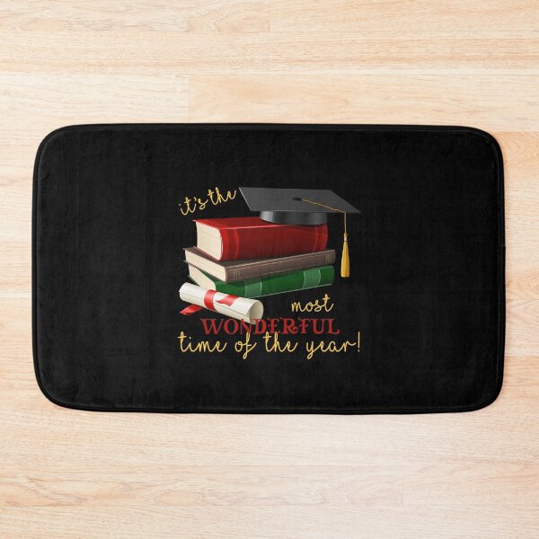 Item preview, Most Wonderful Time of the Year: Graduation! (on Black) designed and sold by PawsitiveMum.