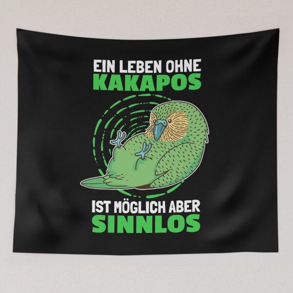 Item preview, Life Without Kakapo New Zealand Parrot Gift designed and sold by madgrfx.
