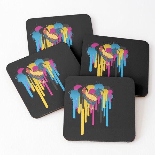 Item preview, Ein Hahn im Farbtopf mit Bauernhof designed and sold by Spirit-Designs.