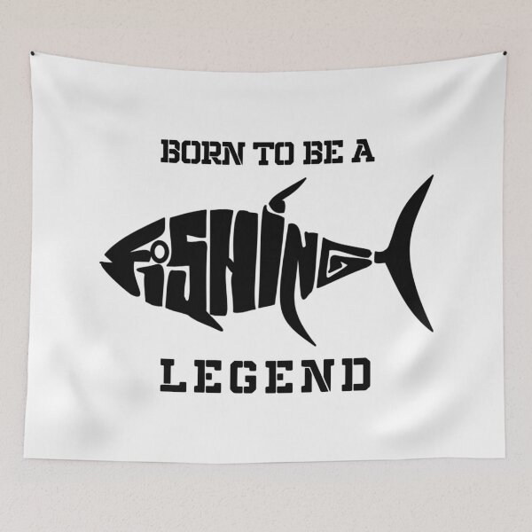 Item preview, Born to be a fishing legend designed and sold by attracdionz.