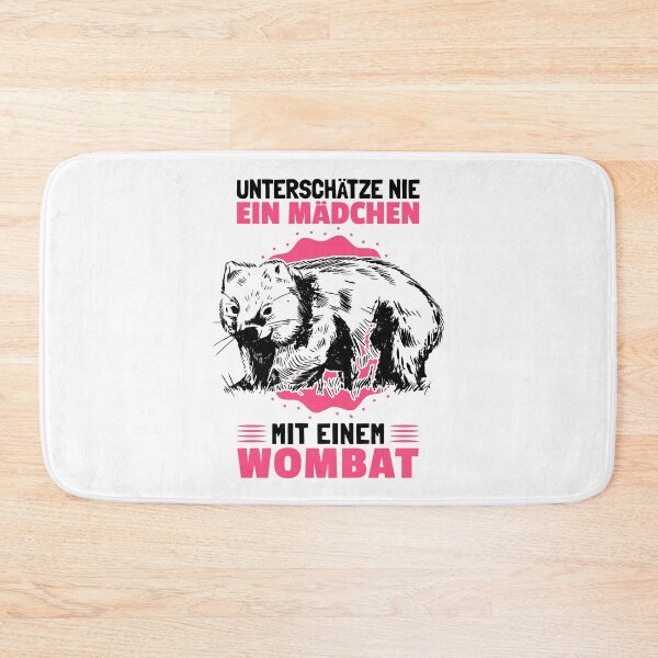 Item preview, Girl with wombat australia marsupial gift designed and sold by madgrfx.