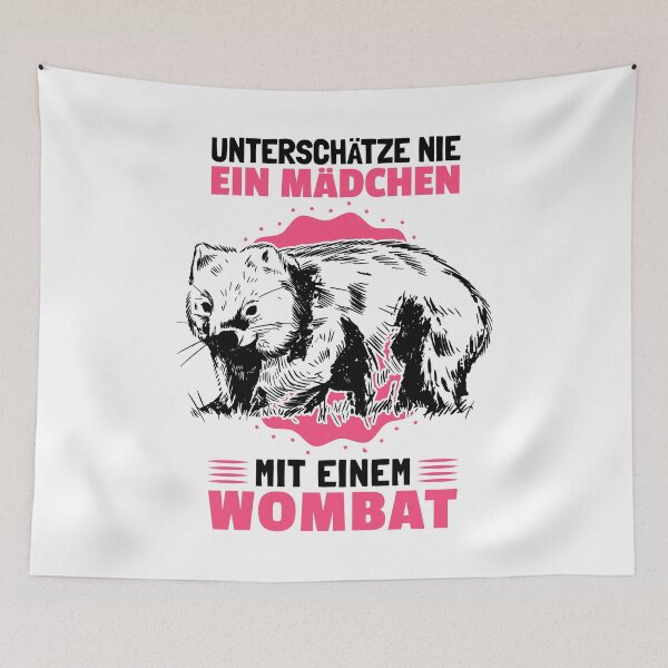 Item preview, Girl with wombat australia marsupial gift designed and sold by madgrfx.