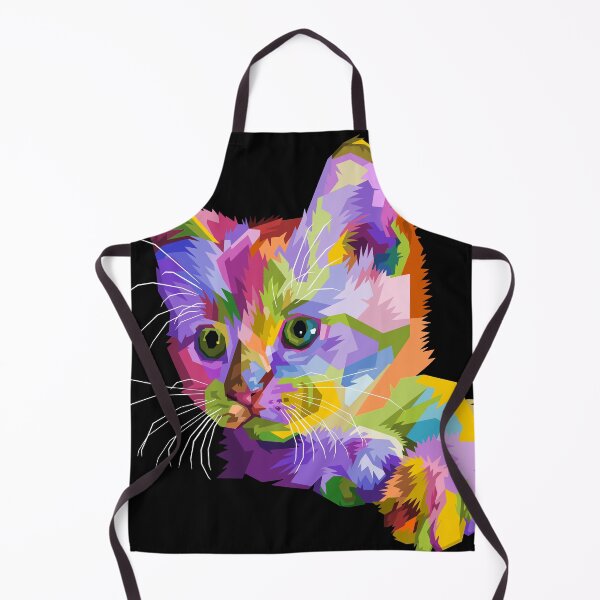 Item preview, Colorful Cat Isolated White Background designed and sold by Peekonet.