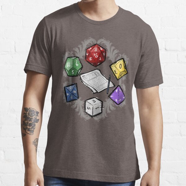 "RPG DICE set and DICE PATTERN" Tshirt for Sale by medusadollmaker