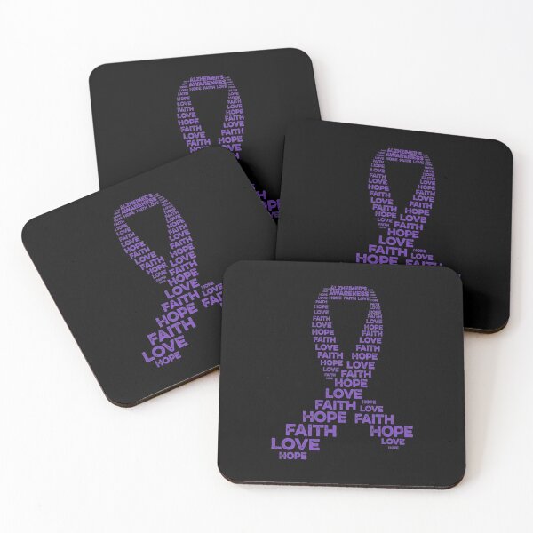 Item preview, Alzheimer'S Awareness Hope Faith Love Purple Ribbon Warrior designed and sold by ownjuliann.