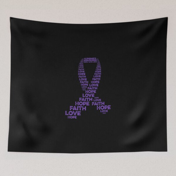 Item preview, Alzheimer'S Awareness Hope Faith Love Purple Ribbon Warrior designed and sold by ownjuliann.