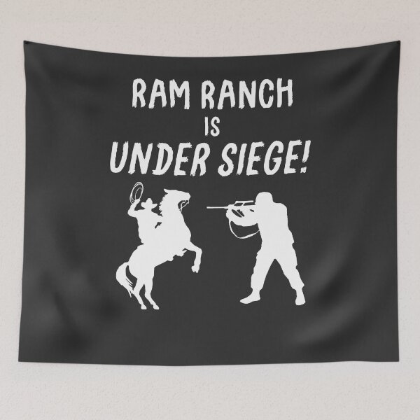 Item preview, Ram Ranch is Under Siege! Slim Fit Tshirt B mom necklace, t-shirts for family designed and sold by Hieslane.