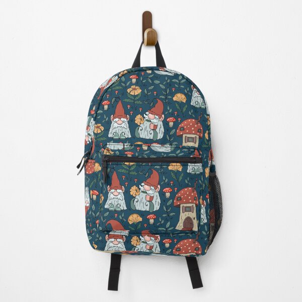 Item preview, Fabulous Funny Gnomes in Red Caps. Blue Background. designed and sold by Skaska.