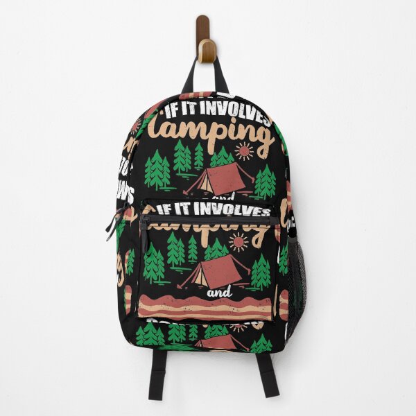 Item preview, If It Involves Camping And Bacon Count Me In | Camp And Eat Bacon designed and sold by GravitiTees.