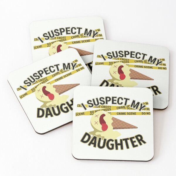 Item preview, I Suspect My Daughter | Ice Cream Cone Murder Mystery | Funny Ice Cream Quotes | Ice Cream Puns designed and sold by DrawingBoard.