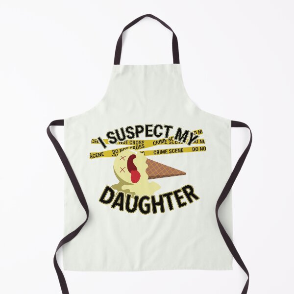 Item preview, I Suspect My Daughter | Ice Cream Cone Murder Mystery | Funny Ice Cream Quotes | Ice Cream Puns designed and sold by DrawingBoard.