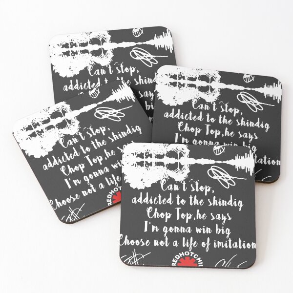 Item preview, Red Hot Chili Peppers Can't Stop Addicted to The Shindig Chop Top He Says I'm Gonna Win Big Signatures   designed and sold by Hieslane.
