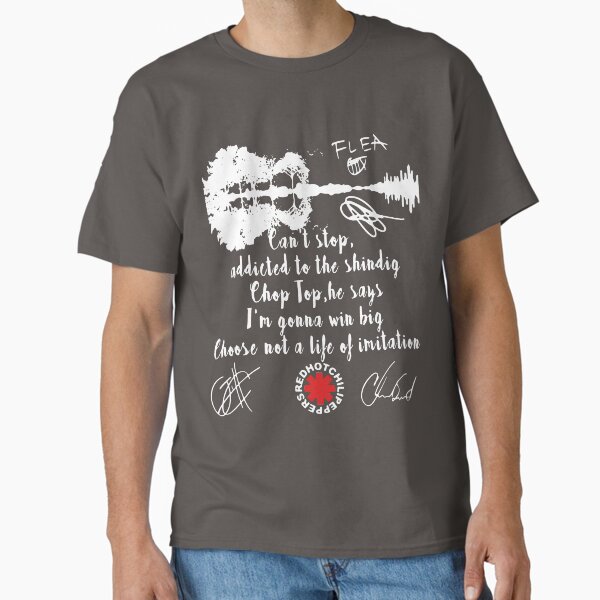 Item preview, Red Hot Chili Peppers Can't Stop Addicted to The Shindig Chop Top He Says I'm Gonna Win Big Signatures   designed and sold by Hieslane.