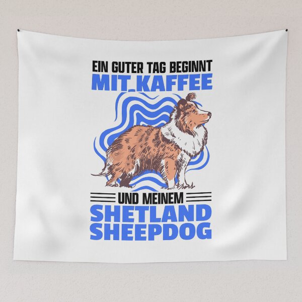 Item preview, Shetland Sheepdog and Coffee Sheltie Scotland designed and sold by madgrfx.