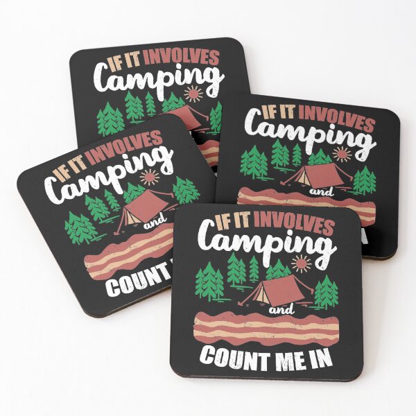 Item preview, If It Involves Camping And Bacon Count Me In | Salt-Cured Pork For Breakfast designed and sold by GravitiTees.