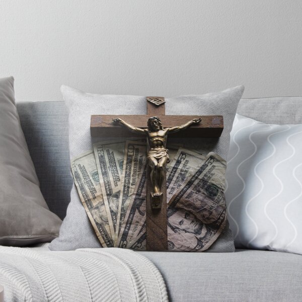 Artikelvorschau, crucifix on top of money entworfen und verkauft von R Del Angel.
