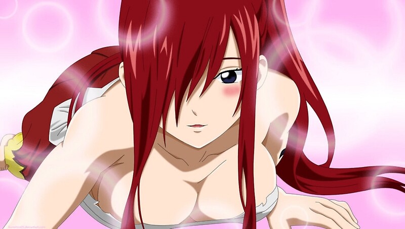 echi. erza. fairy tail. anime sexy. natsu. fairy. erza scarlet. scarlet. la...