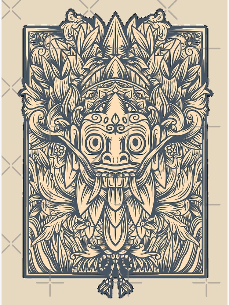 Indonesian Balinese Mythologic Barong King Of The Spirits Poster For Sale By Nofutureforu