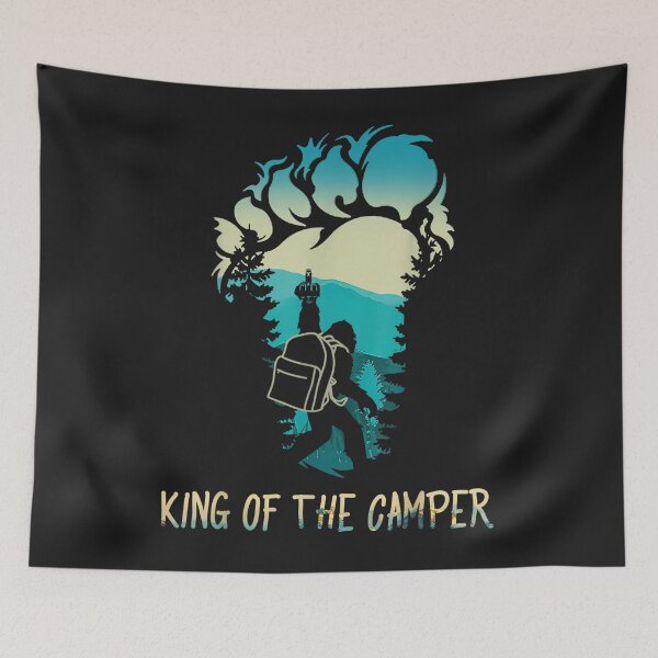 Item preview, Funny Bigfoot King Of The Camper Happy Camper Lovers designed and sold by bar4o3fm.