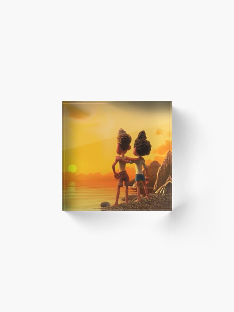 Alternate view of Our friendship never die Acrylic Block