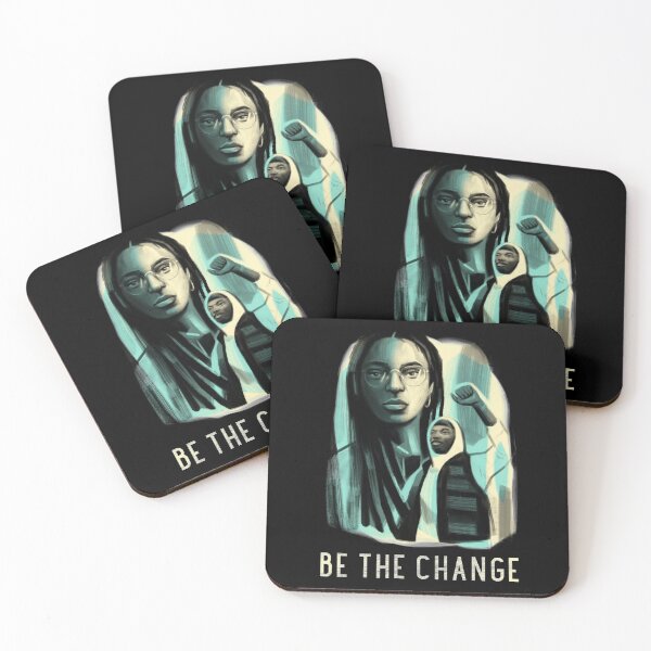 Item preview, Be the Change Social Justice Black Lives Matter designed and sold by ModkMerch.
