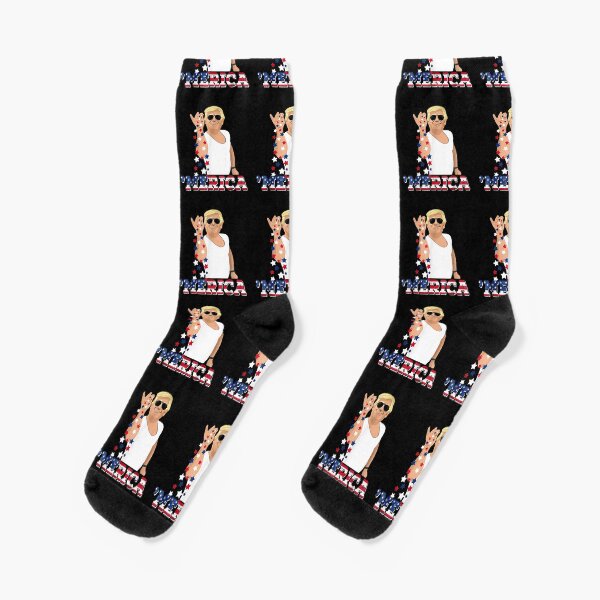 Trump Bae Funny 4th of July Trump Salt Freedom Socks