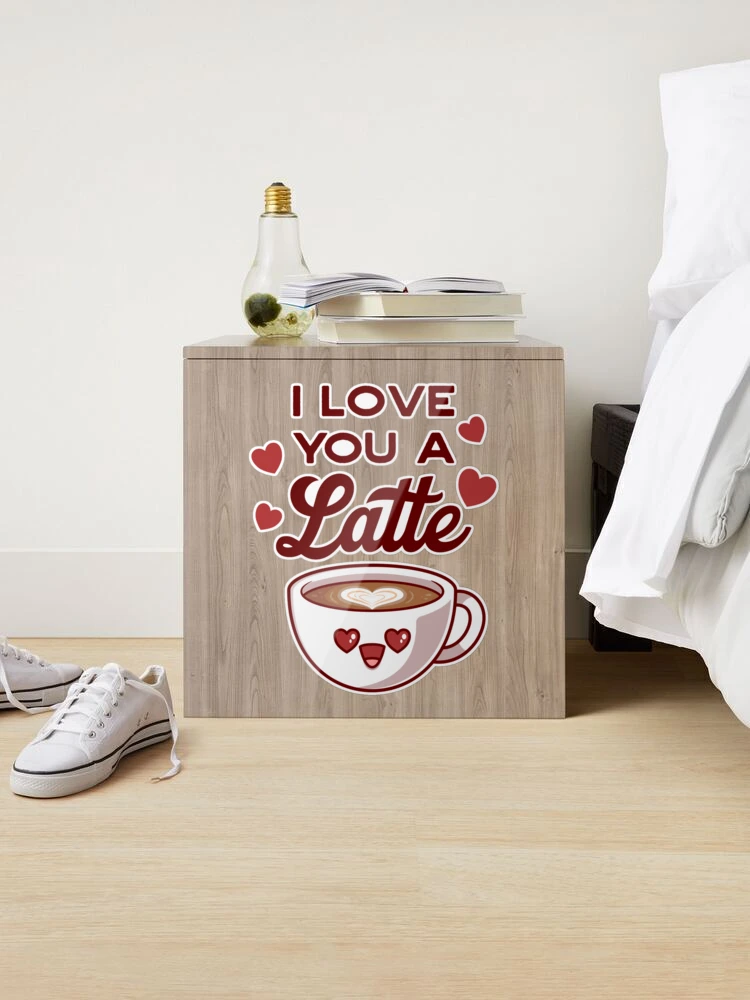Cute Kawaii Coffee Lovers Latte Mug Stickers – Detour Shirts