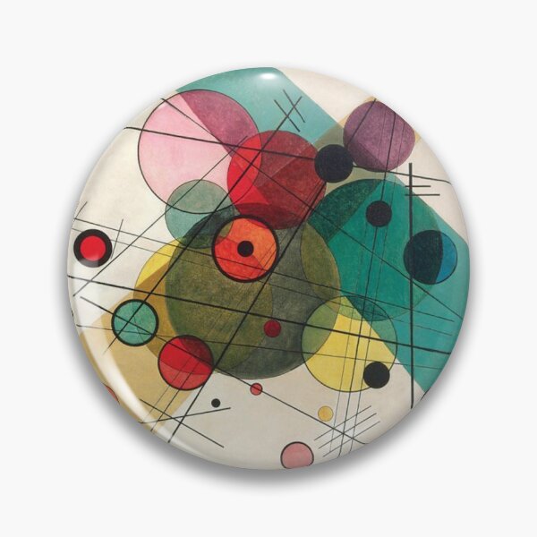 Artikelvorschau, Beautiful circular abstract painting by Wassily Kandinsky entworfen und verkauft von Vintage Designs +.