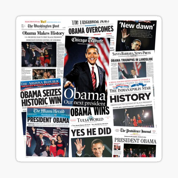 Item preview, Obama 2008 Commemorative Front Pages designed and sold by democrattotheen.