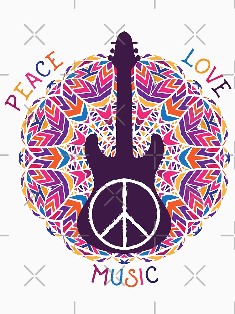 Peace and love, Peace Symbols, Hippie, Tshirt, Drawing, Music