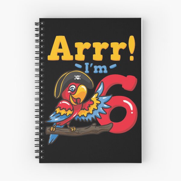 Item preview, 6th Birthday Pirate Captain Parrot designed and sold by CreativeGiftShp.