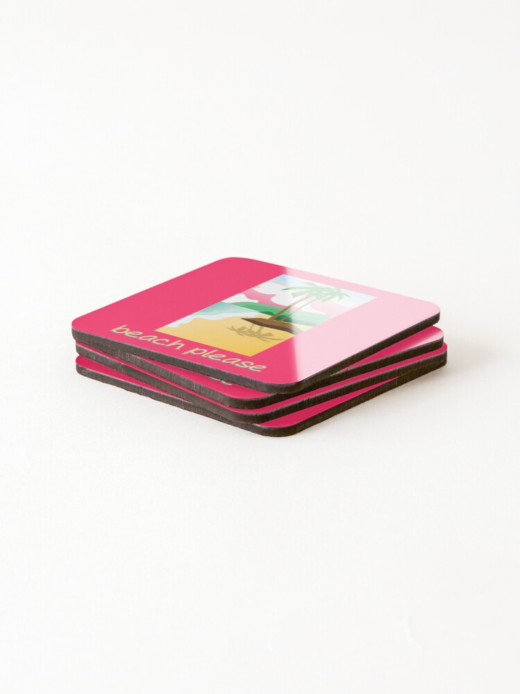 Thumbnail 4 of 5, Coasters (Set of 4), Beach please designed and sold by Rizarkov.