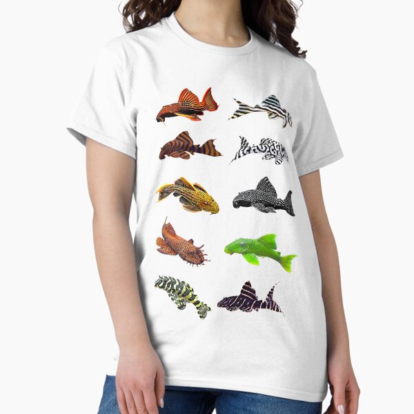 Vista previa del artículo con la obra «Colección de pegatinas Pleco», diseñado y vendido por GFishy.