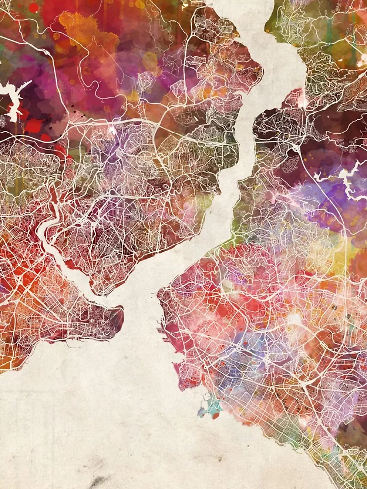 Thumbnail 4 of 4, iPhone Case, Istanbul map designed and sold by MapMapMaps.