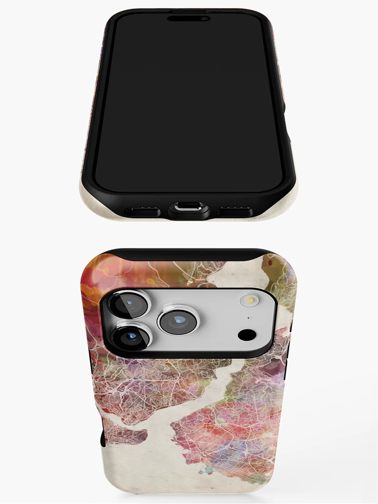 Thumbnail 3 of 4, iPhone Case, Istanbul map designed and sold by MapMapMaps.