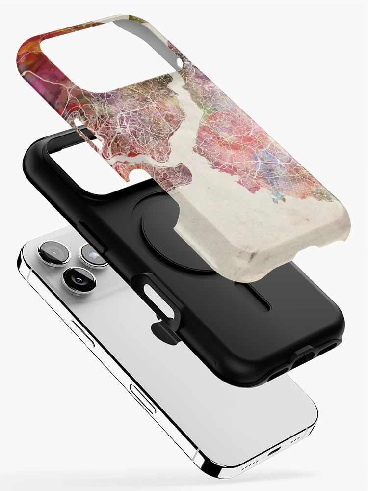 Thumbnail 2 of 4, iPhone Case, Istanbul map designed and sold by MapMapMaps.
