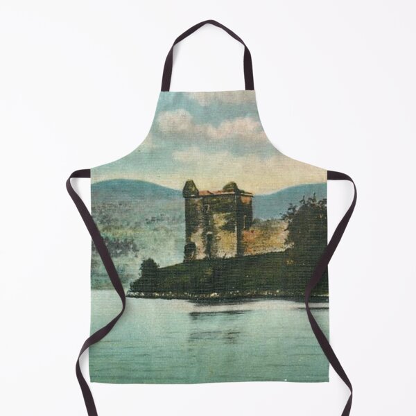 Artikelvorschau, Vintage Illustration von Urquhart Castle am Loch Ness entworfen und verkauft von yourscotland.