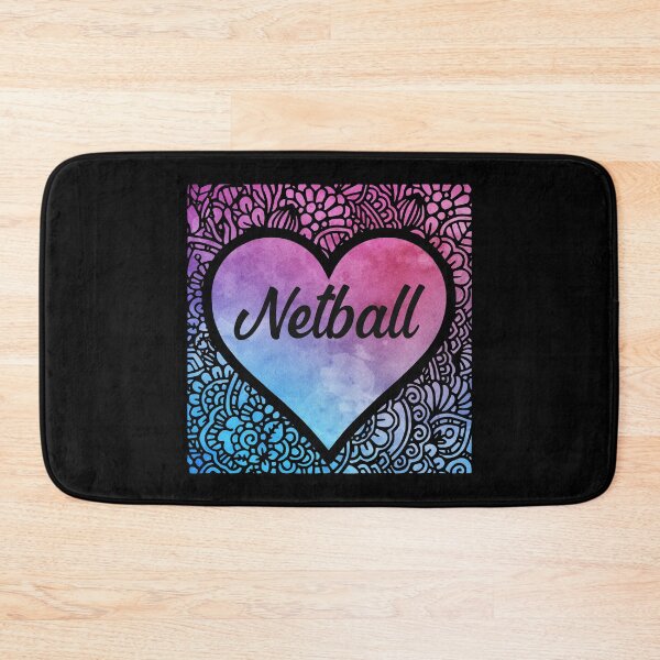 Item preview, Netball girl watercolor mandala heart designed and sold by chrlalexandru.