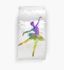 woman ballerina ballet dancer dancing Duvet Cover