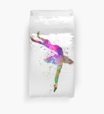woman ballerina ballet dancer dancing Duvet Cover