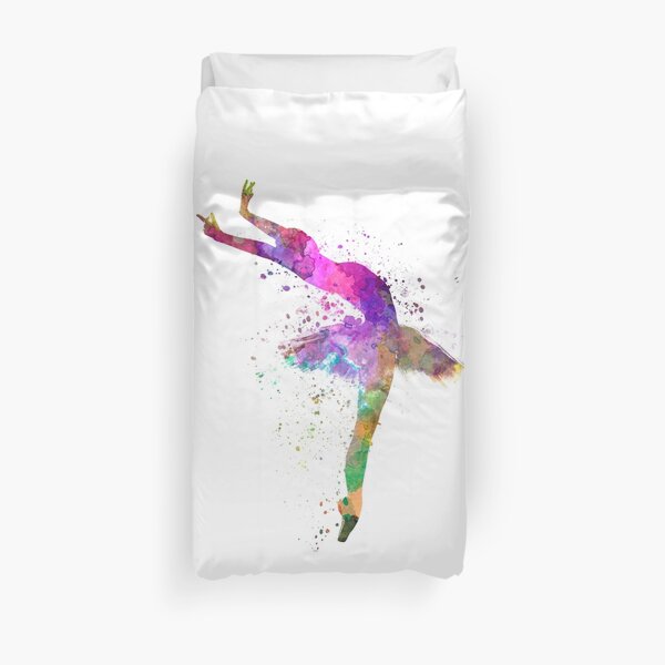 woman ballerina ballet dancer dancing Duvet Cover