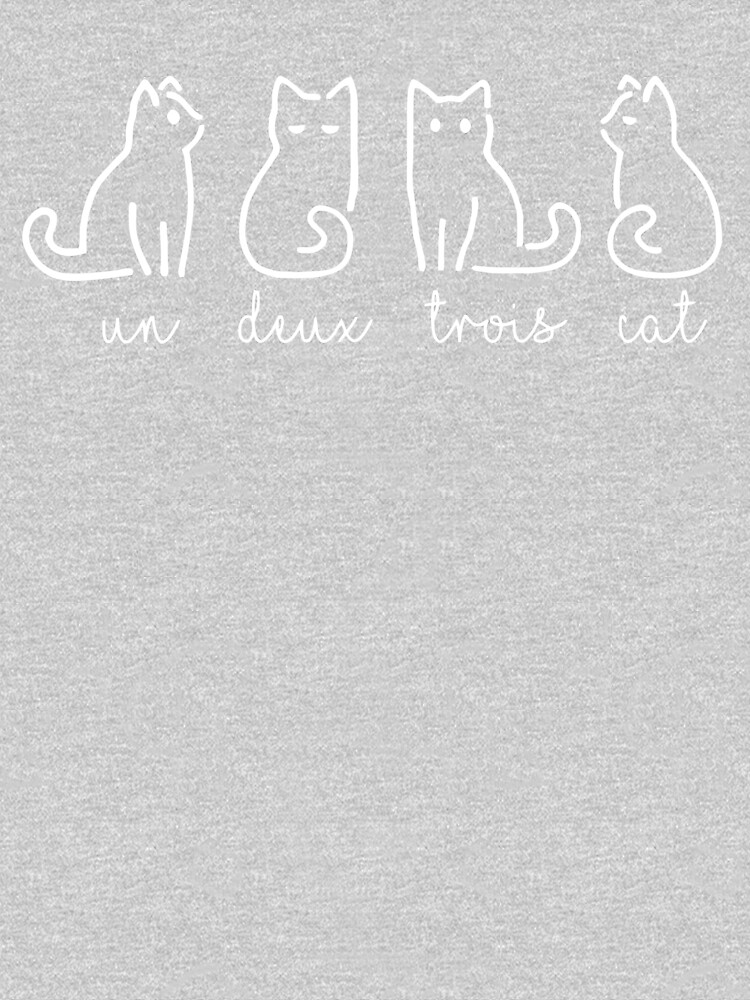 Un Deux Trois Cat Cute Abstract French Kitty by ATart44
